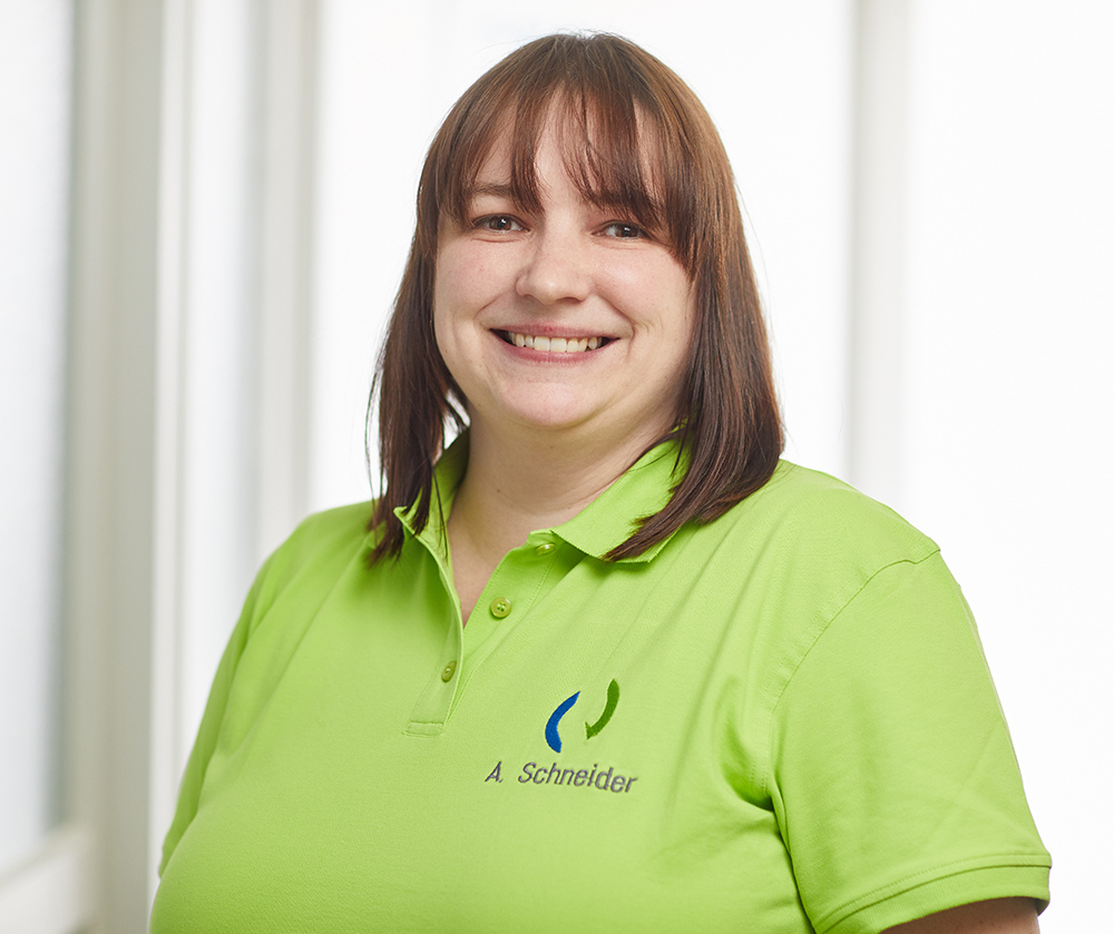 Anja Schneider in der Frauenarztpraxis Altmann